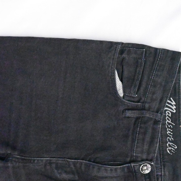 Madewell 26 High Riser Ankle Skinny Black Stretch Denim Jeans - Picture 2 of 5